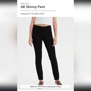 American Eagle Outfitters Black Skinny Pants